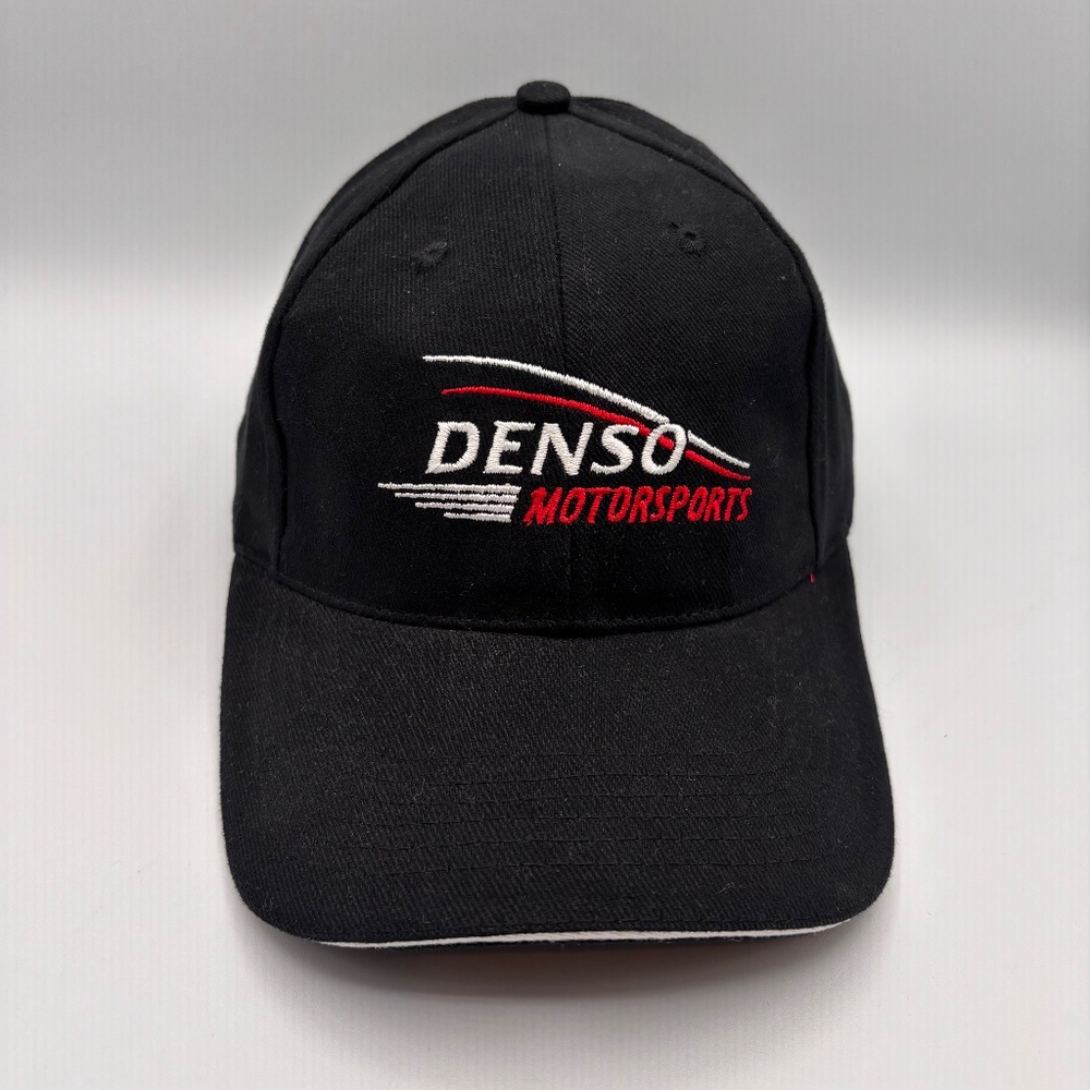 Denso Motorsports Cars Black/Red/White Racing Retro Style Hat